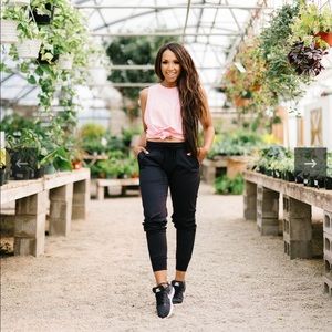 Zyia Black Trail Joggers